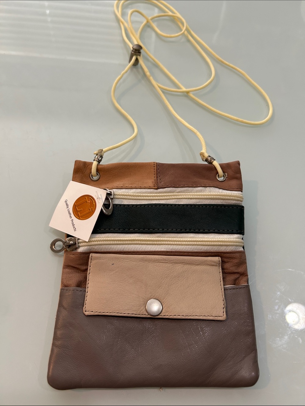 NWT Leather like butter ! Crossbody purse